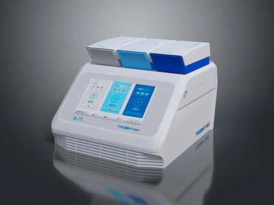 Fosun EasyPro Laboratory Testing Device With White Blue Design And Digital Display Screen 3d model