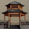 Ancient building attic pavilion scanning building Chinese style building lounge Chinese style house 3d model