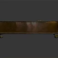 Copper Rectangular Kitchen Appliance Tray With Perforated Design And Wheels