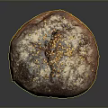Freshly Baked Round Brown Bread With Sesame Seeds And Flour Dusting