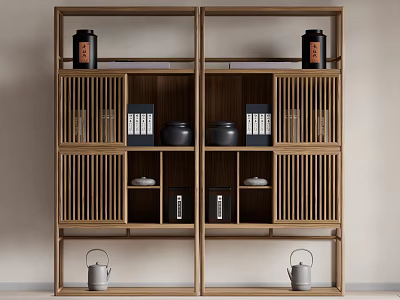 New Chinese-style Antique Rack Storage Rack 3d model