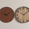modern wall clock combination clock wall clock 3d model