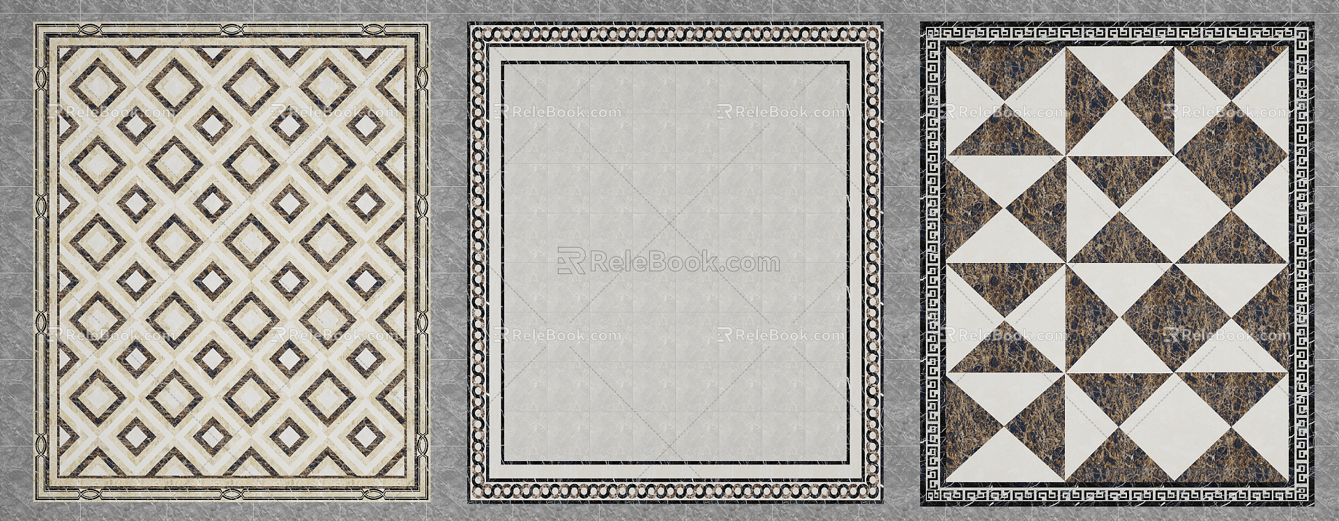 New Chinese Tile Stone Mosquet 3d model