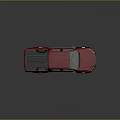 Red Double Cab Pickup Truck With Modern Exterior And Cargo Bed