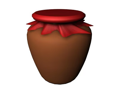 New Chinese Style Wine Altar Ancient Wine Bottle 3d model