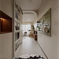 Modern Living and Dining Room Interior With Large TV Coffee Table Pendant Lights Decorative Plants