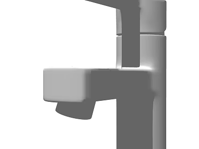 Single Handle Faucet with Modern Sleek Design for Kitchen and Bathroom 3d model