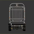 Sturdy Industrial Mobile Platform With Metal Guardrail And Movable Wheels