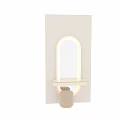Modern Arched Mirror With Backlit LED Lighting And Shelf For Bathroom Decor