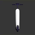 Modern Sleek Two Wheeled Scooter With White Frame And Purple Gradient Design