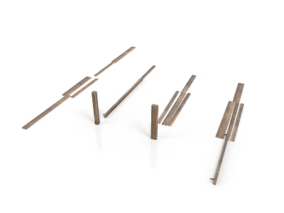 Metal Long Strip Household Items With Various Shapes For Daily Living Use 3d model