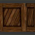 Vintage Wooden Box With Woven Texture Metal Rivets And Cubic Shape Design