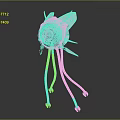 Sleek Metallic Mechanical Device With Multi Legged Structure And Circular Core