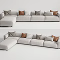 Modern Corner Sofa Minotti Multi-Person Corner Sofa Multi-Person Corner Sofa 3d model
