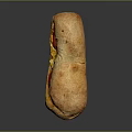 Freshly Baked Long Loaf Artisan Bread With Golden Crust And Soft Interior