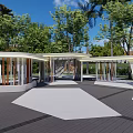 Modern special-shaped gallery frame 3d model