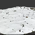 Road Infrastructure Covered With Snow Featuring Exposed Soil And Stones On Surface
