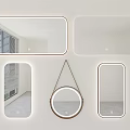 Decorative Wall Mirrors With LED Lighting In Various Shapes For Modern Home Decor