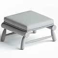 Stylish Black Leather Sofa Stool With Wooden Legs And Minimalist Design