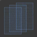 Square Rugs With Brown And Gray Woven Texture Wavy Pattern Design Stacked