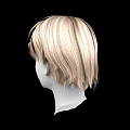 Realistic Mannequin Head Model With Detailed Facial Features And Short Blonde Hair