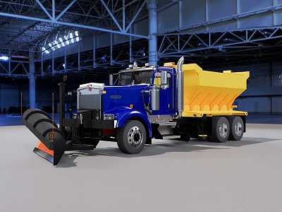 Modern Snow Truck 3d model