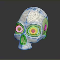 Sci-Fi Helmet Alien Helmet High Tech Helmet Game Helmet 3d model