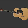 Natural Acoustic Guitar With Wooden Body For Daily Life Musical Use And Strings