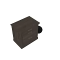 Modern Black Nightstand With Three Drawers And Gold Handles Simple Design
