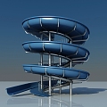 Water slide 3d model