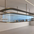 Modern Interior Design With Wine Cabinet And Floating Glass Shelves Displaying Stylish Bottles