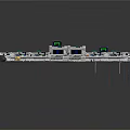 Modern Control Console Setup With Multiple Screens Operation Panels And Cables