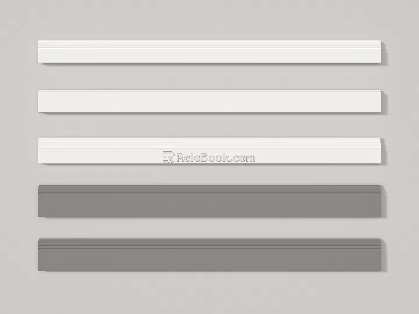 Modern skirting line skirting line ground line gypsum line foot line 3d model