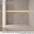 Modern Kitchen Interior With Elegant Marble Island Counter And Cabinets Design 3d model