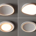 Modern Sleek Flush Mount Ceiling Light With Soft Warm Glow And Minimalist Design
