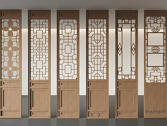 Screen partition 3d model