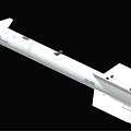 Military Guided Missile Weapon With Aerodynamic Structure And Tail Fins Design