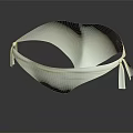 White Minimalist Design Bra With Adjustable Lace Up Straps For Comfortable Wear