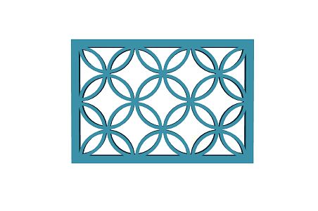 New Chinese-style openwork window hollow partition 3d model