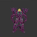 Futuristic Mechanical Robot With Green Black Red Armor And Mechanical Limbs Sci Fi Design