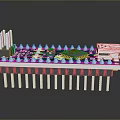 High Quality Electronic Circuit Board Featuring White Components Connector And Metal Pins
