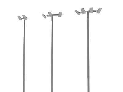 Modern street lamp high pole lamp 3d model Modern street lamp high pole lamp 3d model