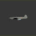 Vintage Propeller Airplane Model With Light Colored Body Red Star Symbols On Wings And Tail