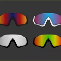 Colorful Protective Goggles With Various Lens Colors And Stylish Frame Designs