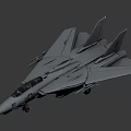 U.S. Army F14 Panda Aircraft 3d model