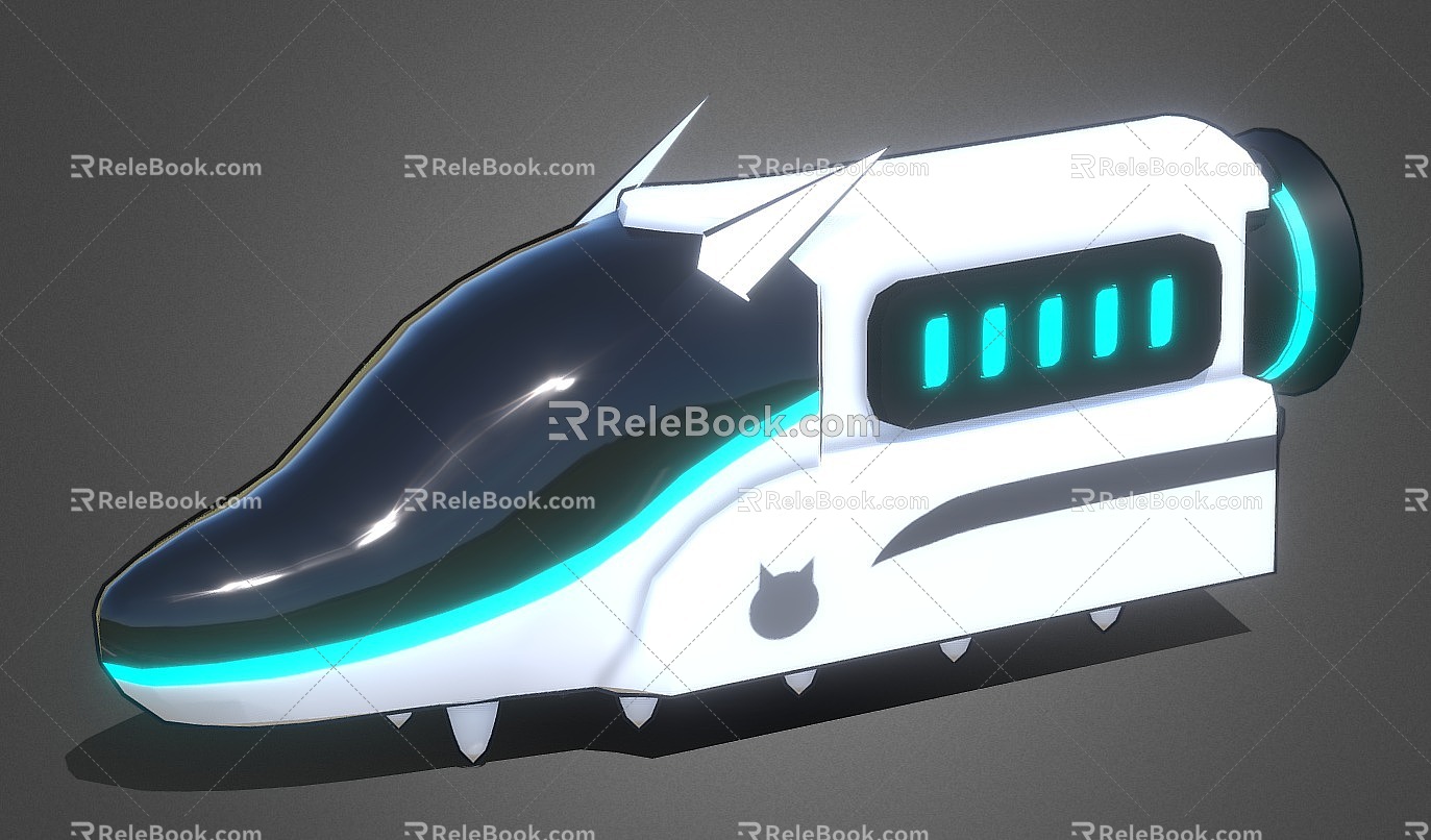 train train bullet train sci-fi train 3d model