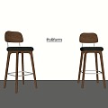 Quiet Ancient Bar Chair Bar Chair 3d model