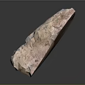 Natural Raw Stone With Light Pink And Gray Color And Rough Surface Texture