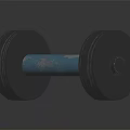 Heavy Duty Metal Dumbbell Sports Equipment For Fitness Training With Blue Bar