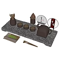 New Chinese Tea Set Tea 3d model